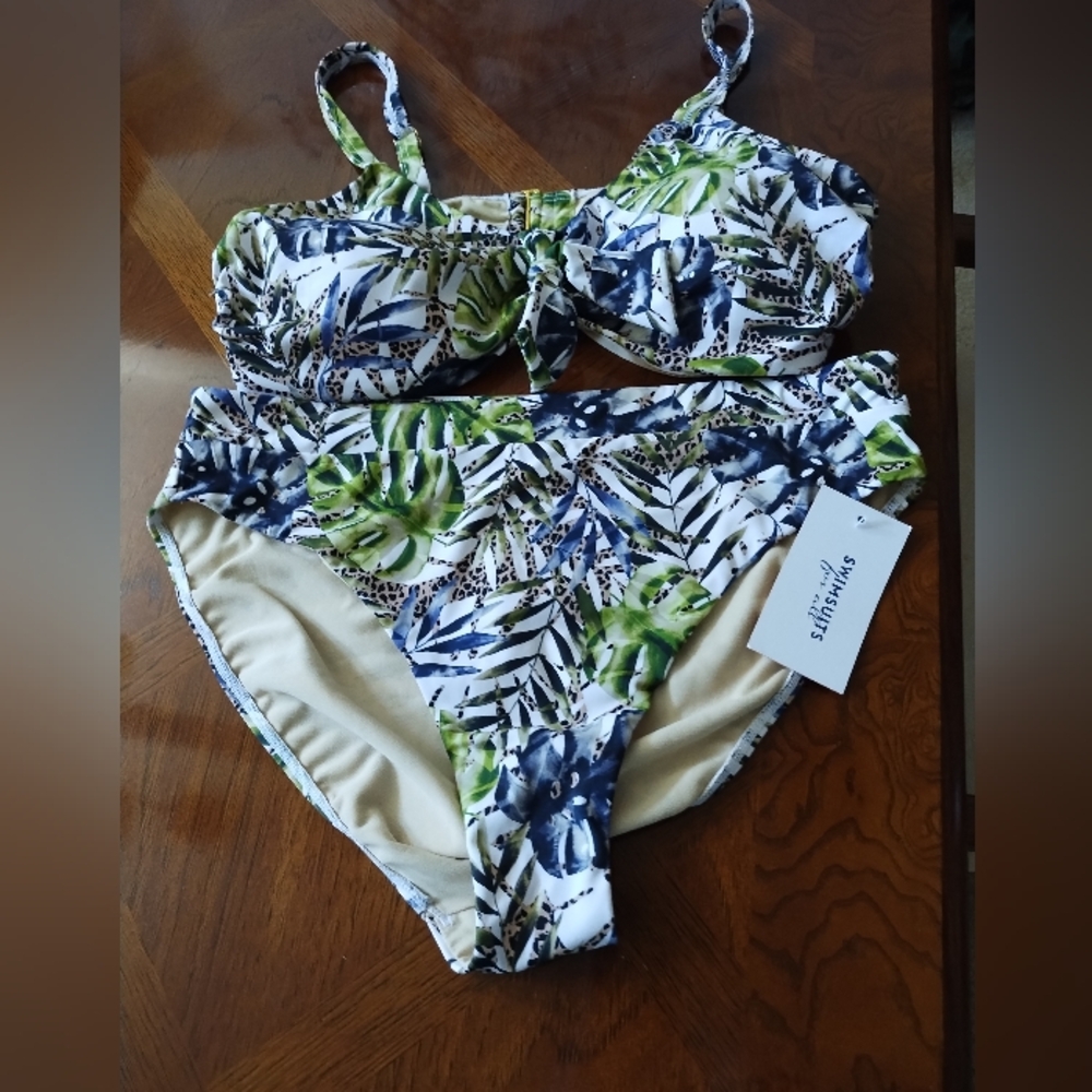 Swimsuits For All 2 piece Bathing Suit, XL